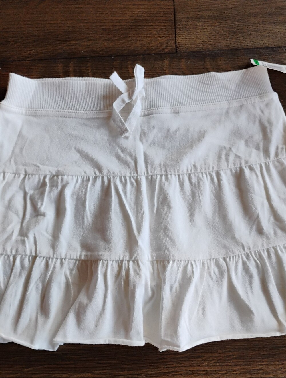 greendog White Ruffle Tiered Kids Skirt